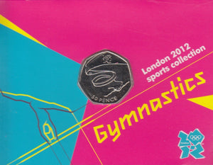 2011 Royal Mint London 2012 Olympic 50p Sports Collection Pack BU Album Gymnastics - 50p Olympic BU Pack - Cambridgeshire Coins