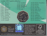 2011 Royal Mint London 2012 Olympic 50p Sports Collection Pack BU Album Handball - 50p Olympic BU Pack - Cambridgeshire Coins