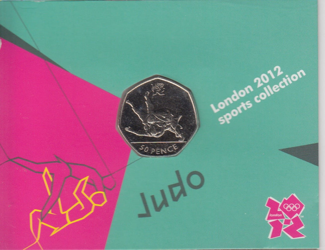 2011 Royal Mint London 2012 Olympic 50p Sports Collection Pack BU Album Judo - 50p Olympic BU Pack - Cambridgeshire Coins