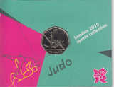 2011 Royal Mint London 2012 Olympic 50p Sports Collection Pack BU Album Judo - 50p Olympic BU Pack - Cambridgeshire Coins