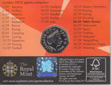 2011 Royal Mint London 2012 Olympic 50p Sports Collection Pack BU Album Table Tennis - 50p Olympic BU Pack - Cambridgeshire Coins