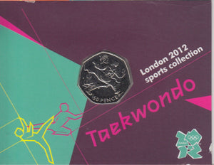 2011 Royal Mint London 2012 Olympic 50p Sports Collection Pack BU Album Taekwndo - 50p Olympic BU Pack - Cambridgeshire Coins