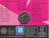 2011 Royal Mint London 2012 Olympic 50p Sports Collection Pack BU Album Triathlon - 50p Olympic BU Pack - Cambridgeshire Coins