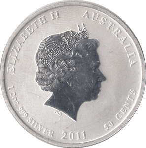 2011 SILVER AUSTRALIA YEAR OF THE RABBIT 30 CENT - SILVER WORLD COINS - Cambridgeshire Coins