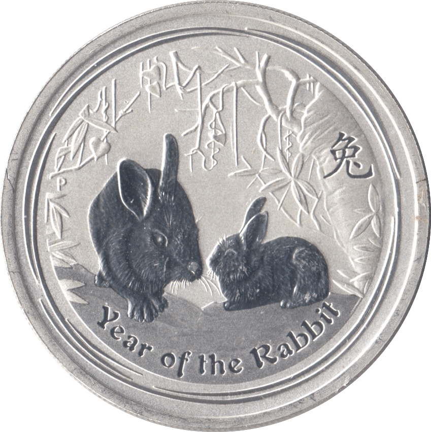 2011 SILVER AUSTRALIA YEAR OF THE RABBIT 30 CENT - SILVER WORLD COINS - Cambridgeshire Coins
