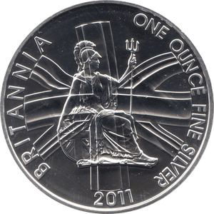 2011 SILVER BRITANNIA ONE OUNCE TWO POUNDS - Cambridgeshire Coins