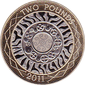 2011 TWO POUND £2 PROOF COIN ADVENT OF TECHNOLOGY SHOULDER OF GIANTS - £2 Proof - Cambridgeshire Coins