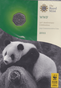 2011 WWF 50th Anniversary 50p Coin Brilliant Uncirculated BU Pack - 50p BU Pack - Cambridgeshire Coins