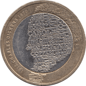 2012 £2 CIRCULATED BIRTH CHARLES DICKENS - £2 CIRCULATED - Cambridgeshire Coins