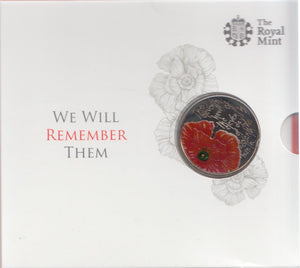 2012 Brilliant Uncirculated £5 Coin Presentation Pack We Will Remember Them - £5 BU PACK - Cambridgeshire Coins