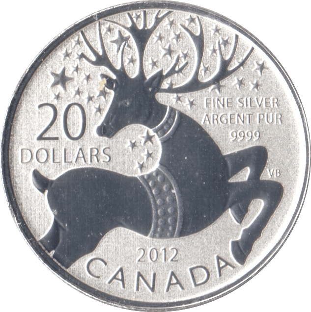 2012 CANADA SILVER TWENTY DOLLARS - SILVER WORLD COINS - Cambridgeshire Coins