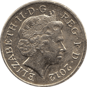 2012 CIRCULATED £1 Shield - £1 CIRCULATED - Cambridgeshire Coins