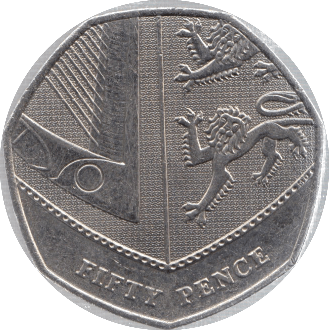 2012 CIRCULATED 50P SHIELD COAT OF ARMS - 50P CIRCULATED - Cambridgeshire Coins