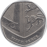 2012 CIRCULATED 50P SHIELD COAT OF ARMS - 50P CIRCULATED - Cambridgeshire Coins