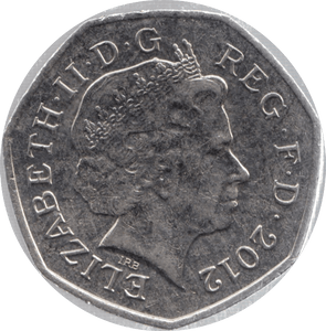 2012 CIRCULATED 50P SHIELD COAT OF ARMS - 50P CIRCULATED - Cambridgeshire Coins