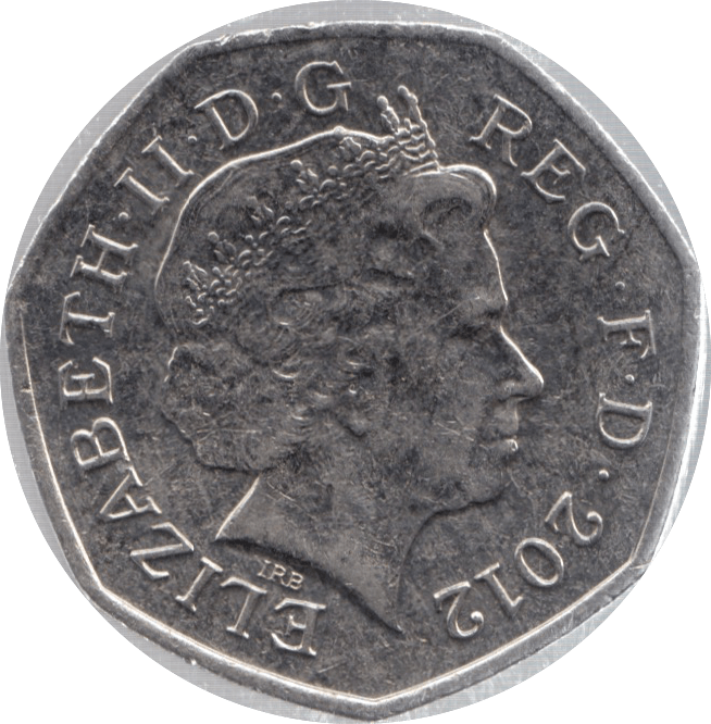 2012 CIRCULATED 50P SHIELD COAT OF ARMS - 50P CIRCULATED - Cambridgeshire Coins