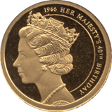 2012 GOLD PROOF 1966-HM 40th BIRTHDAY THE QUEEN'S DIAMOND JUBILEE. WITH COA REF 30 - GOLD COMMEMORATIVE - Cambridgeshire Coins