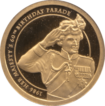 2012 GOLD PROOF REGENCY OF QUEEN ELIZABETH II 1986 HM 60TH BIRTHDAY REF 40 - GOLD COMMEMORATIVE - Cambridgeshire Coins
