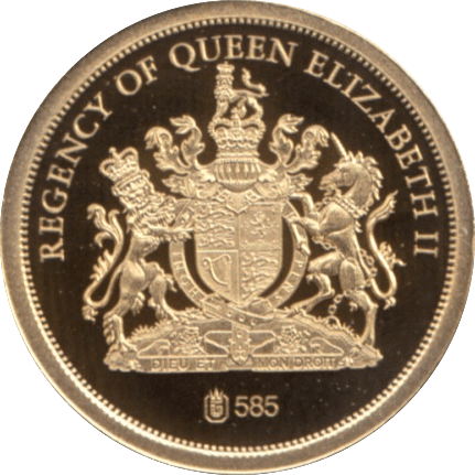 2012 GOLD PROOF REGENCY OF QUEEN ELIZABETH II THE DIAMOND JUBILEE REF 42 - GOLD COMMEMORATIVE - Cambridgeshire Coins