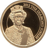2012 GOLD PROOF REGENCY OF QUEEN ELIZABETH II THE DIAMOND JUBILEE REF 42 - GOLD COMMEMORATIVE - Cambridgeshire Coins