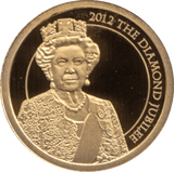 2012 GOLD PROOF THE DIAMOND JUBILEE REGENCY OF QUEEN ELIZABETH II REF 25 - GOLD COMMEMORATIVE - Cambridgeshire Coins