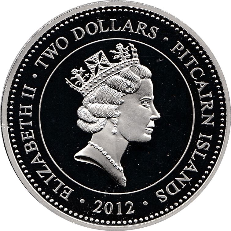 2012 LIFETIME OF SERVICE SILVER PROOF COMMEMORATIVE MEDALLION 2 DOLLARS REF 1 - SILVER PROOF COMMEMORATIVE - Cambridgeshire Coins