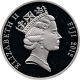 2012 LIFETIME OF SERVICE SILVER PROOF COMMEMORATIVE MEDALLION DIAMOND JUBILEE 10 DOLLARS REF 3 - SILVER PROOF COMMEMORATIVE - Cambridgeshire Coins