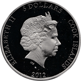 2012 LIFETIME OF SERVICE SILVER PROOF COMMEMORATIVE MEDALLION DIAMOND JUBILEE 5 DOLLARS REF 5 - SILVER PROOF COMMEMORATIVE - Cambridgeshire Coins