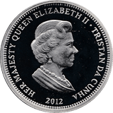 2012 LIFETIME OF SERVICE SILVER PROOF COMMEMORATIVE MEDALLION DIAMOND JUBILEE 5 POUNDS REF 10 - SILVER PROOF COMMEMORATIVE - Cambridgeshire Coins