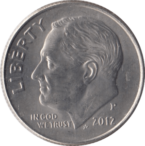 2012 ONE DIME USA PHILADELPHIA MINT - SILVER WORLD COINS - Cambridgeshire Coins