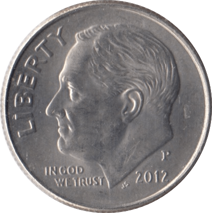2012 ONE DIME USA PHILADELPHIA MINT - SILVER WORLD COINS - Cambridgeshire Coins