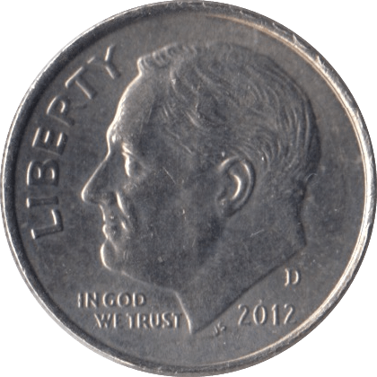 2012 ONE DIME USA - SILVER WORLD COINS - Cambridgeshire Coins