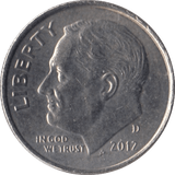 2012 ONE DIME USA - SILVER WORLD COINS - Cambridgeshire Coins