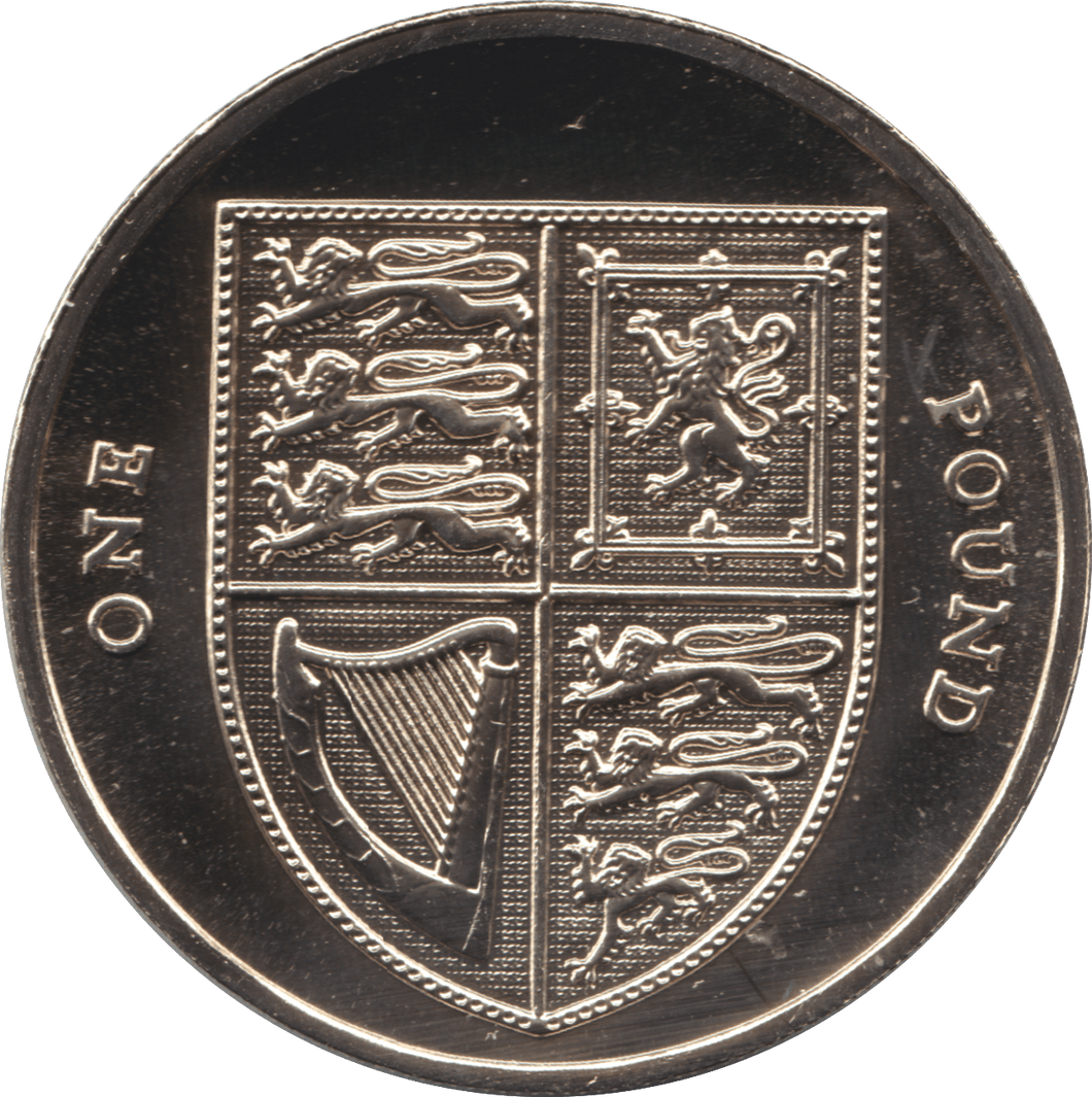 2012 ONE POUND £1 SHIELD BRILLIANT UNCIRCULATED BU - £1 BU - Cambridgeshire Coins