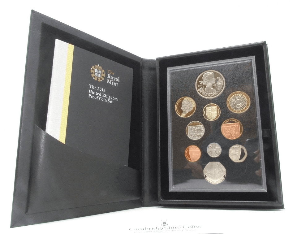 2012 ROYAL MINT PROOF SET - Proof Set Black - Cambridgeshire Coins