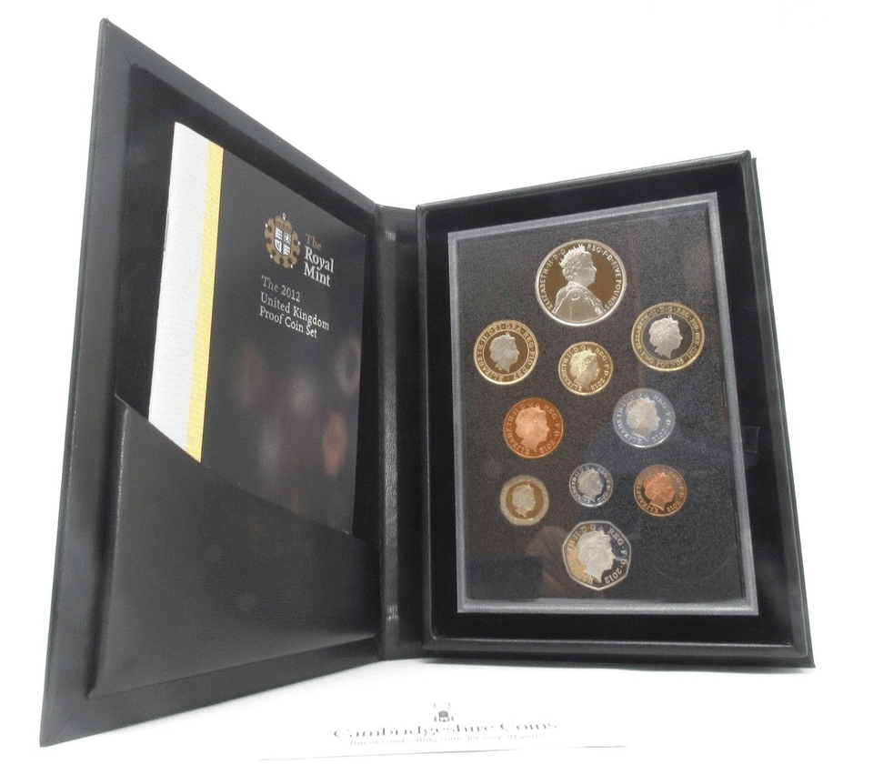 2012 ROYAL MINT PROOF SET - Proof Set Black - Cambridgeshire Coins