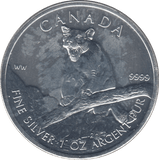 2012 SILVER 5 DOLLARS ROYAL CANADIAN MINT 1OZ COUGAR - SILVER WORLD COINS - Cambridgeshire Coins