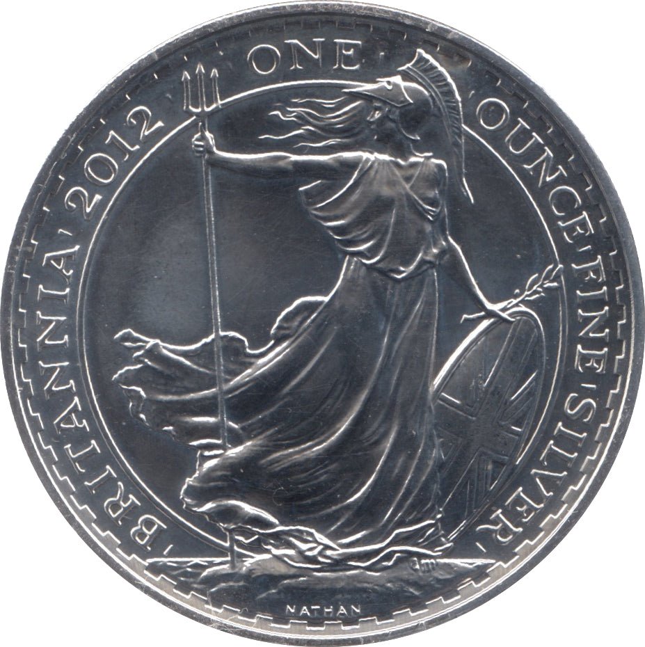 2012 SILVER BRITANNIA ONE OUNCE TWO POUNDS - Cambridgeshire Coins