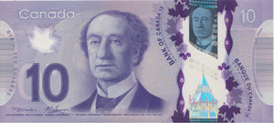 2013 10 DOLLARS BANKNOTE CANADA REF 621 - World Banknotes - Cambridgeshire Coins