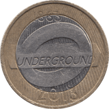 2013 £2 CIRCULATED ROUNDEL LONDON UNDERGROUND - £2 CIRCULATED - Cambridgeshire Coins