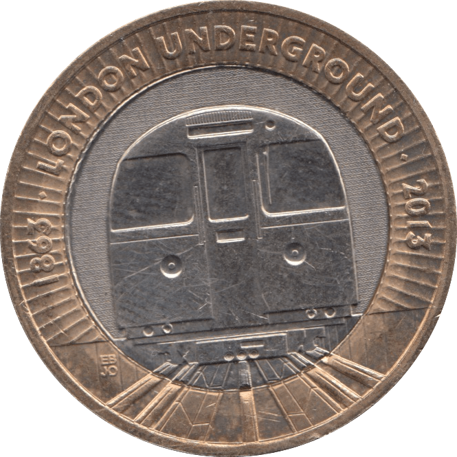 2013 £2 CIRCULATED TRAIN LONDON UNDERGROUND - £2 CIRCULATED - Cambridgeshire Coins
