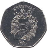 2013 CHRISTMAS 50P STOCKING ISLE OF MAN - 50P CHRISTMAS - Cambridgeshire Coins