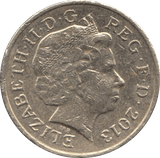 2013 CIRCULATED £1 Floral Rose - £1 CIRCULATED - Cambridgeshire Coins