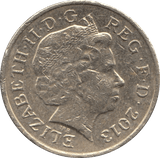 2013 CIRCULATED £1 Shield - £1 CIRCULATED - Cambridgeshire Coins