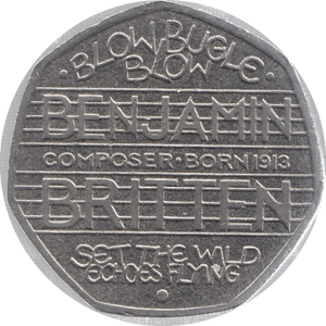 2013 CIRCULATED 50P BENJAMIN BRITTEN - 50P CIRCULATED - Cambridgeshire Coins