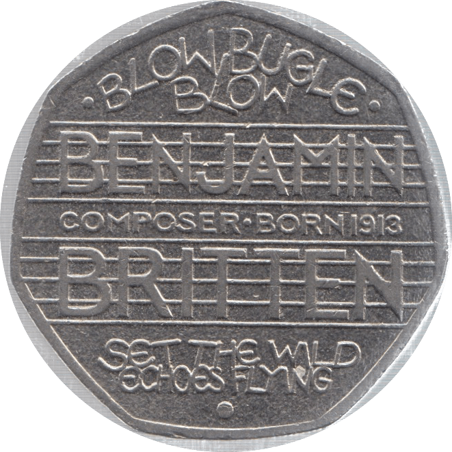 2013 CIRCULATED 50P BENJAMIN BRITTEN - 50P CIRCULATED - Cambridgeshire Coins