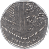 2013 CIRCULATED 50P SHIELD COAT OF ARMS - 50P CIRCULATED - Cambridgeshire Coins