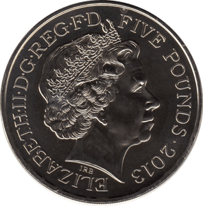 2013 FIVE POUND £5 60TH ANNIVERSARY QUEEN CORONATION BRILLIANT UNCIRCULATED BU - £5 BU - Cambridgeshire Coins
