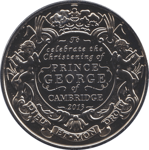 2013 FIVE POUND £5 PRINCE GEORGE CAMBRIDGE BRILLIANT UNCIRCULATED BU - £5 BU - Cambridgeshire Coins