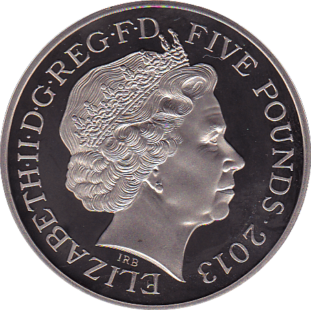 2013 FIVE POUND £5 PROOF COIN 60TH ANNIVERSARY QUEEN CORONATION - £5 Proof - Cambridgeshire Coins